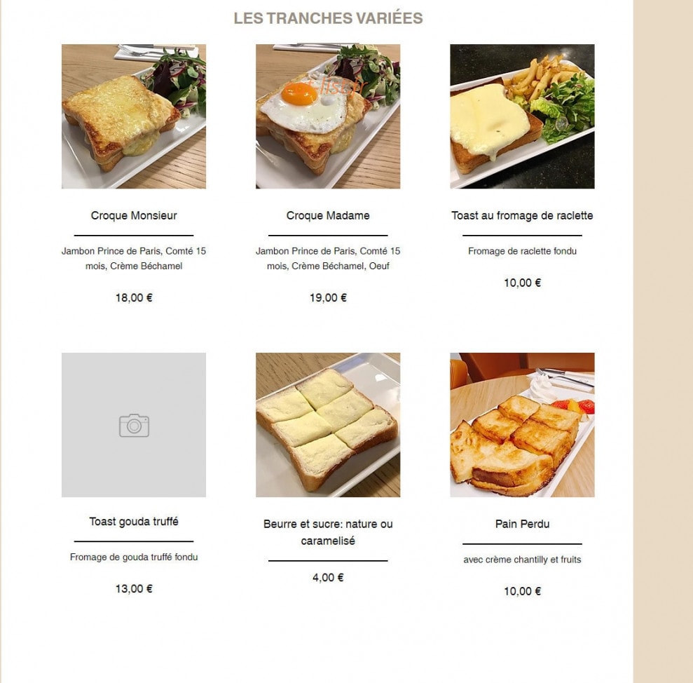 Carré Pain De Mie — carte page 2