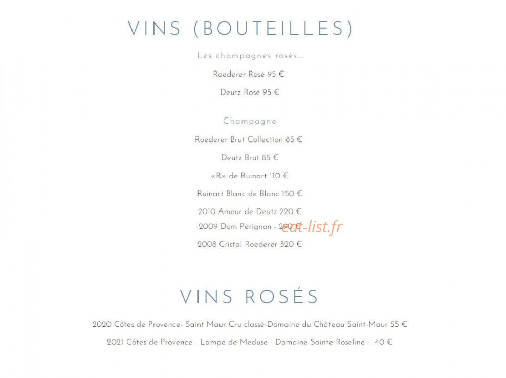 Chez Julien — carte page 10