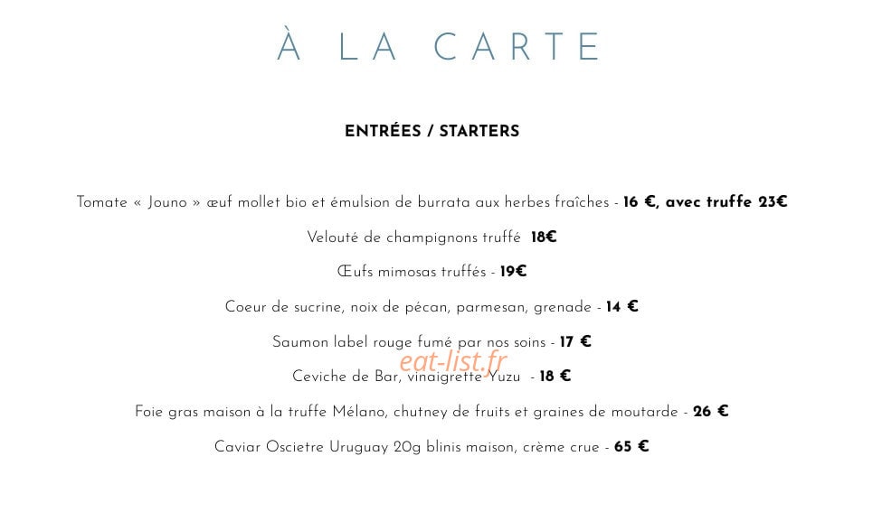 Chez Julien — carte page 3