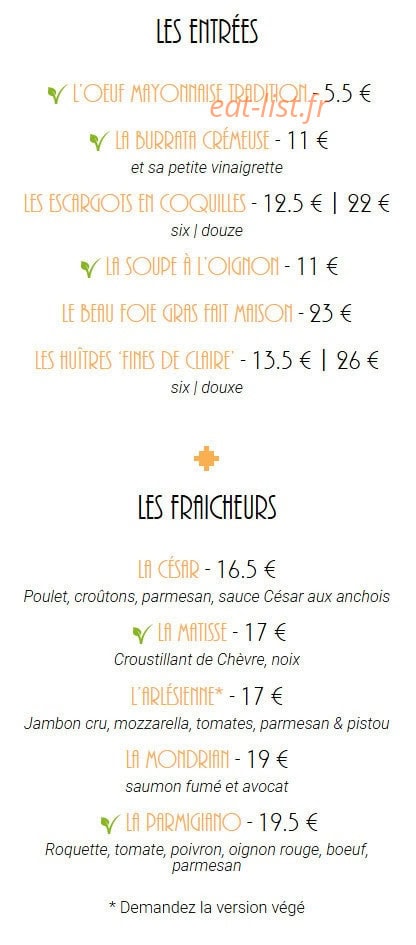 Chez LouLou — carte page 1
