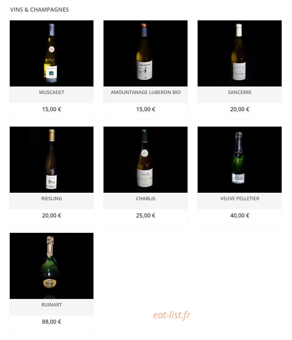 Comptoir des Mers — carte page 8