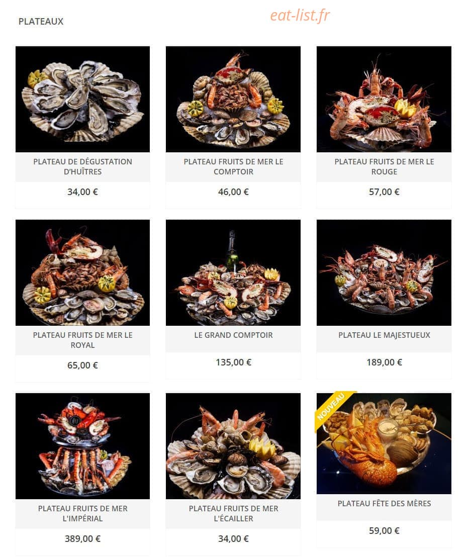 Comptoir des Mers — carte page 2
