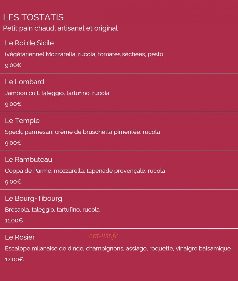 Comptoir Gourmet — carte page 4