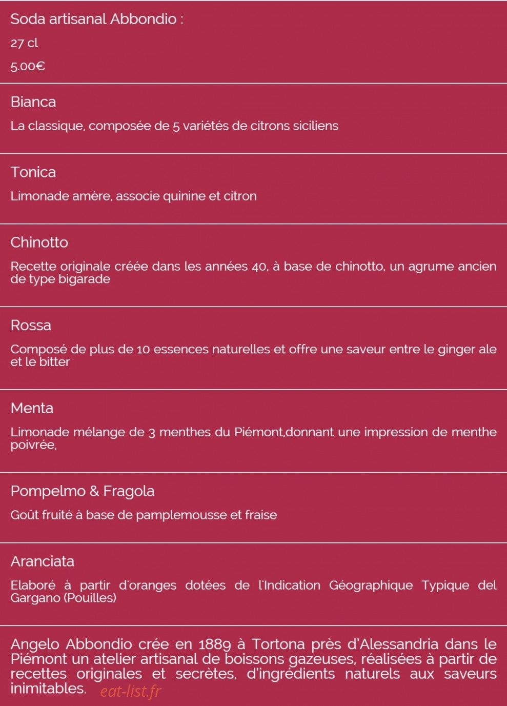 Comptoir Gourmet — carte page 8