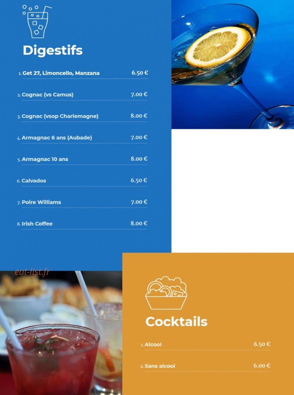 Dame Tartine — carte page 8