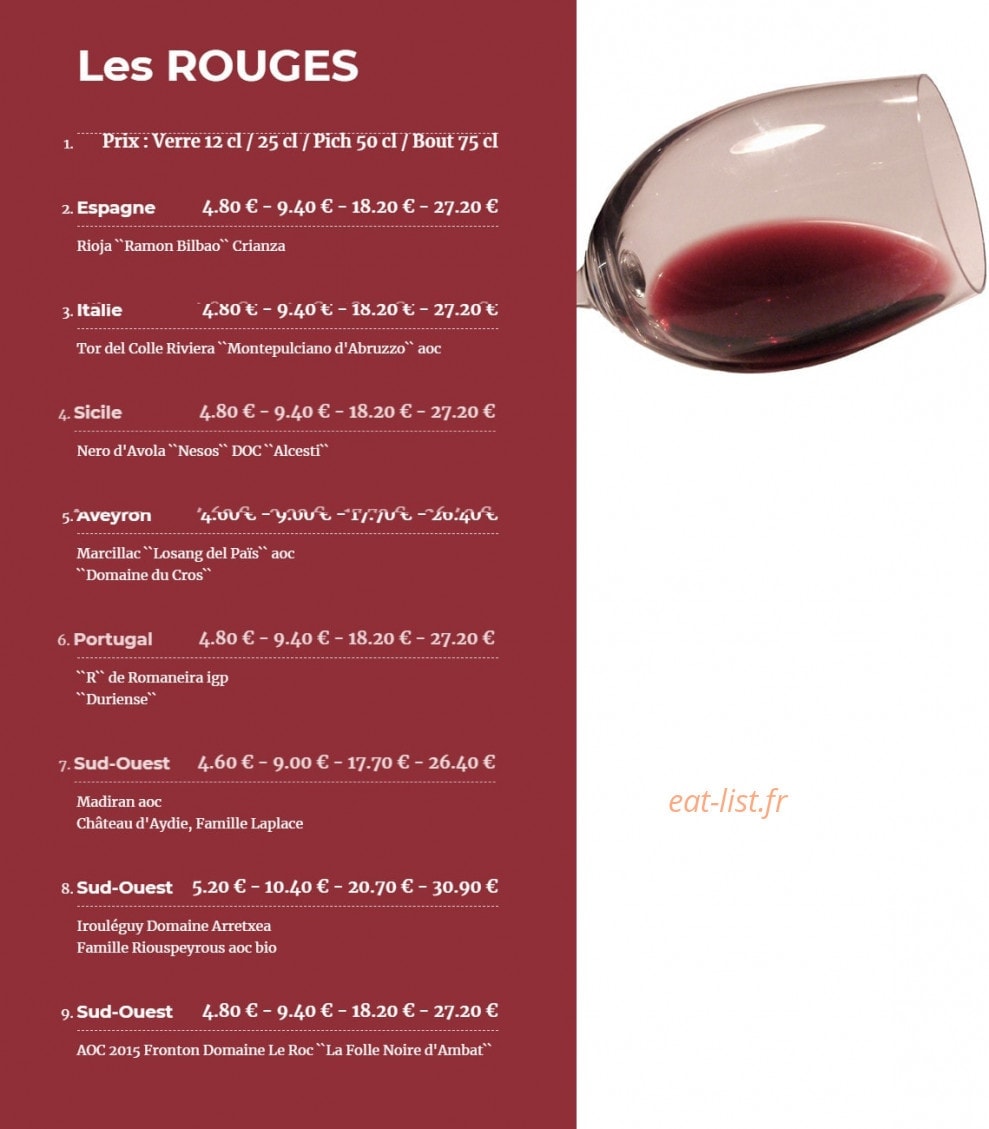 Dame Tartine — carte page 11