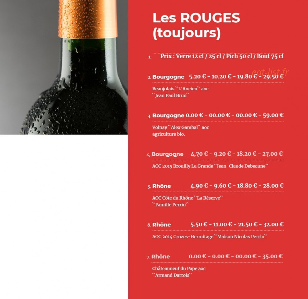 Dame Tartine — carte page 12