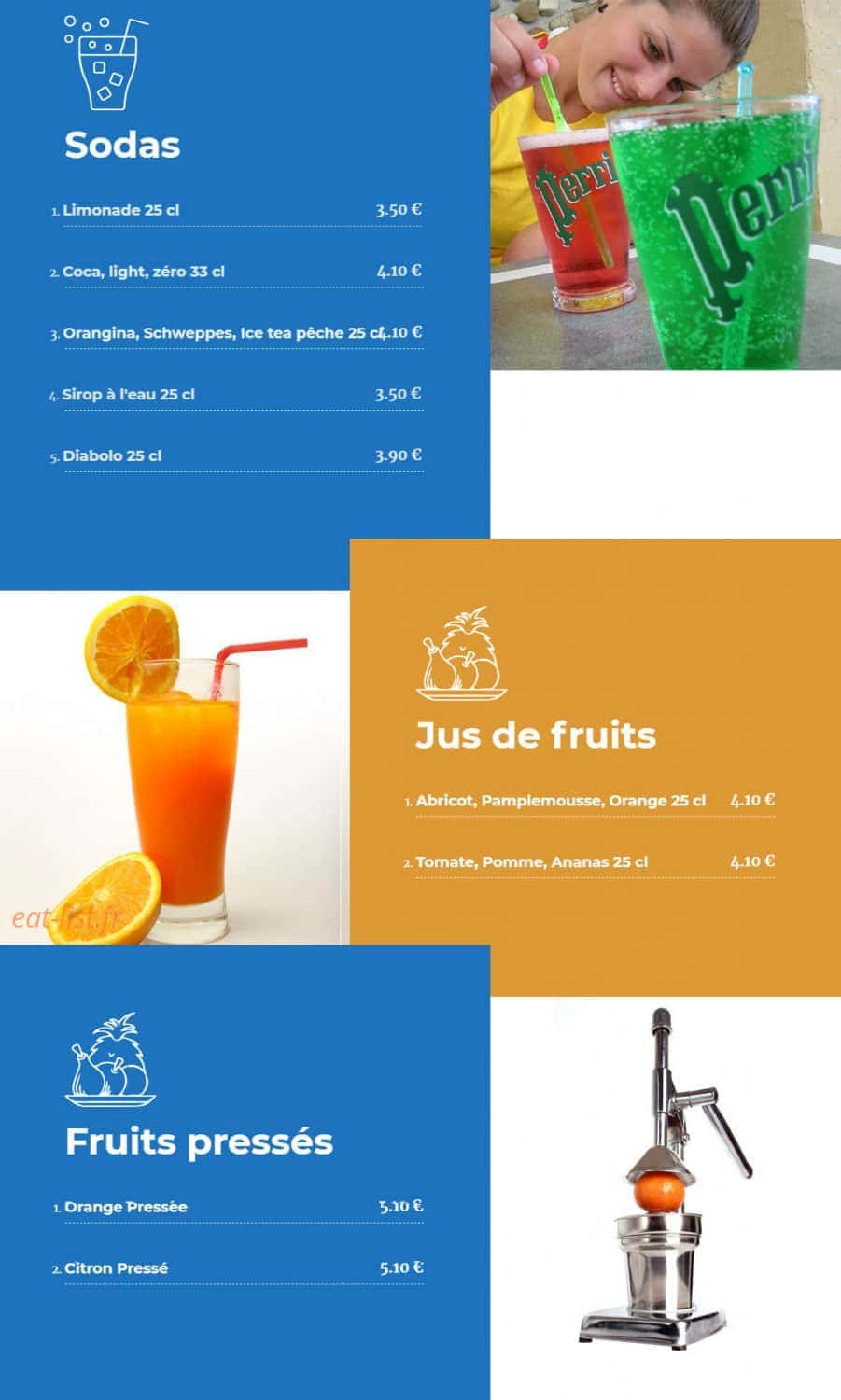 Dame Tartine — carte page 10