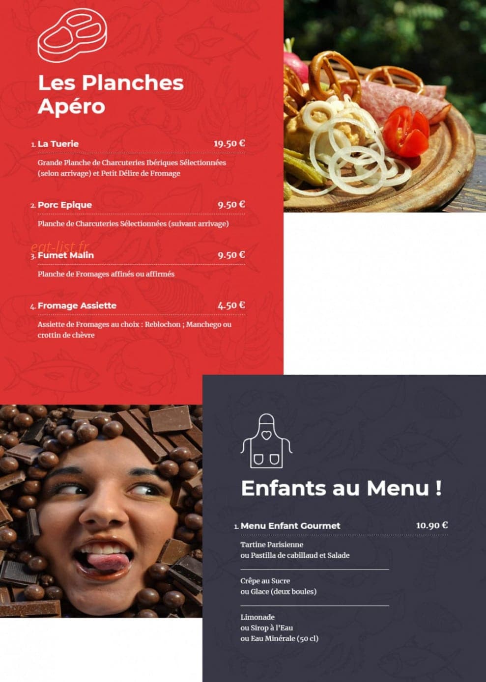 Dame Tartine — carte page 4