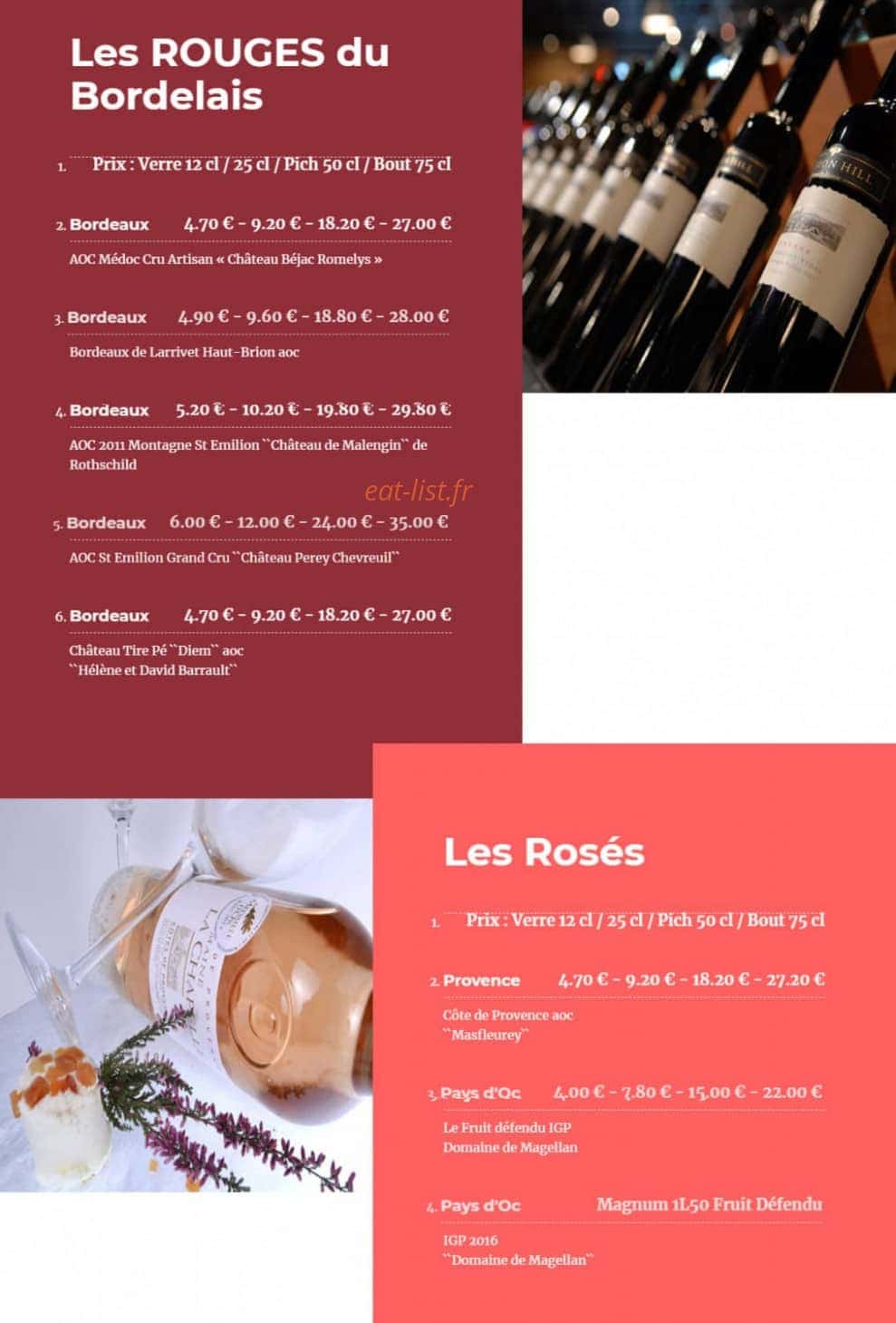 Dame Tartine — carte page 13