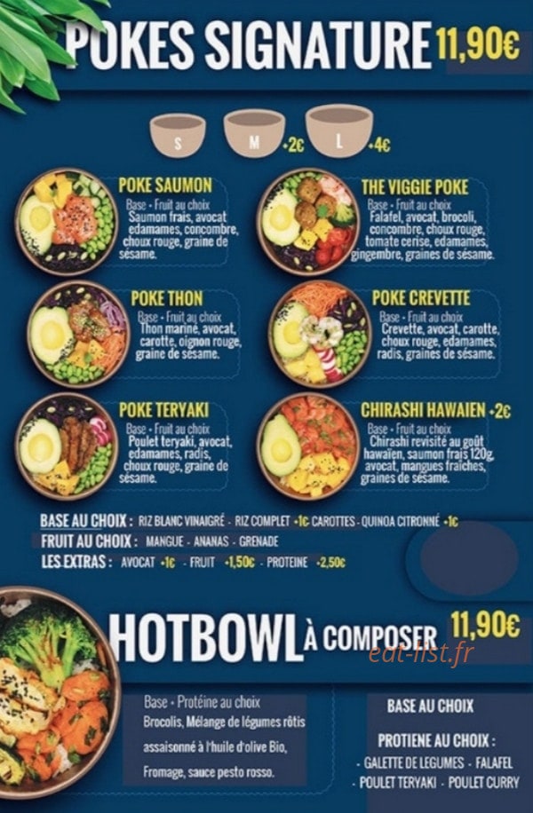 Fresh Poke — carte page 2