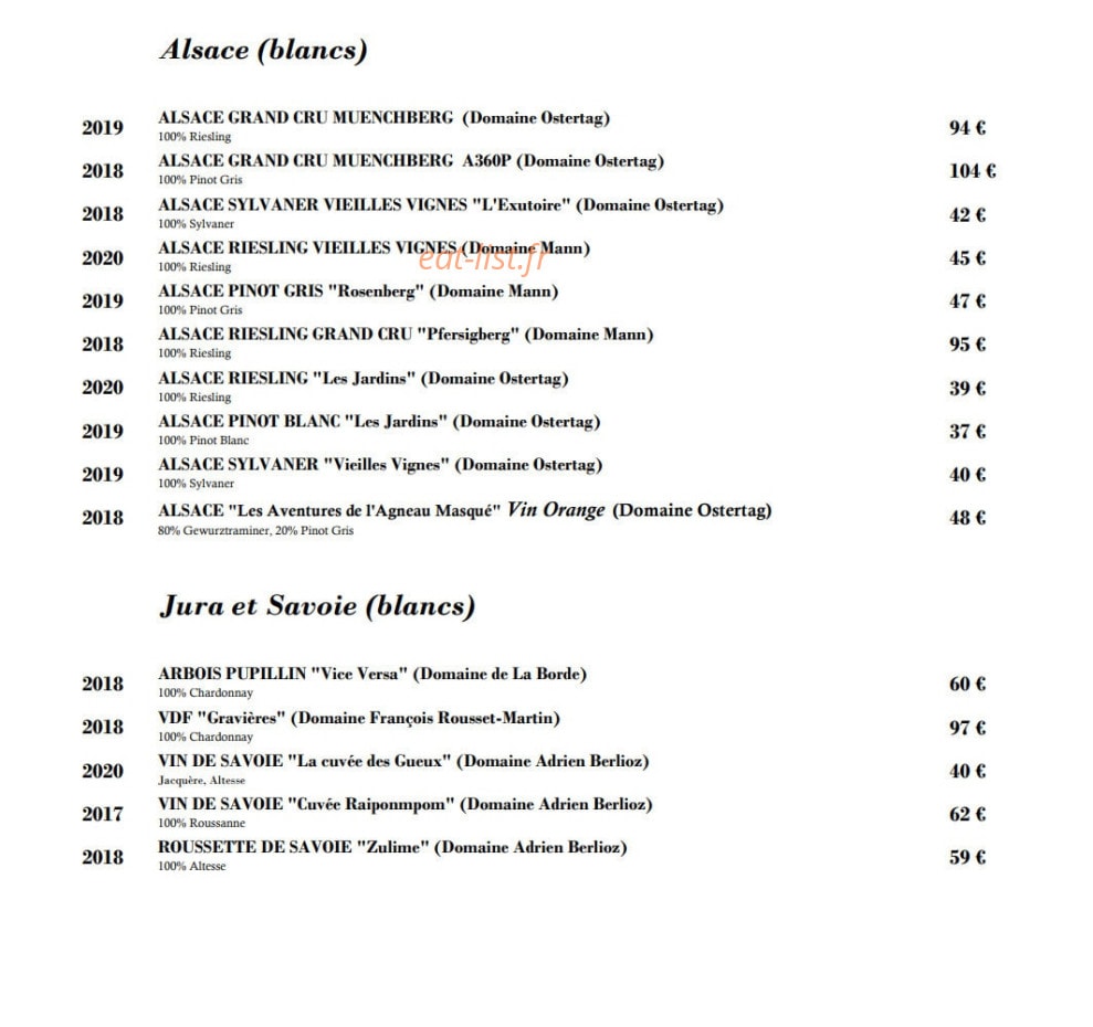 Grande Brasserie — carte page 6