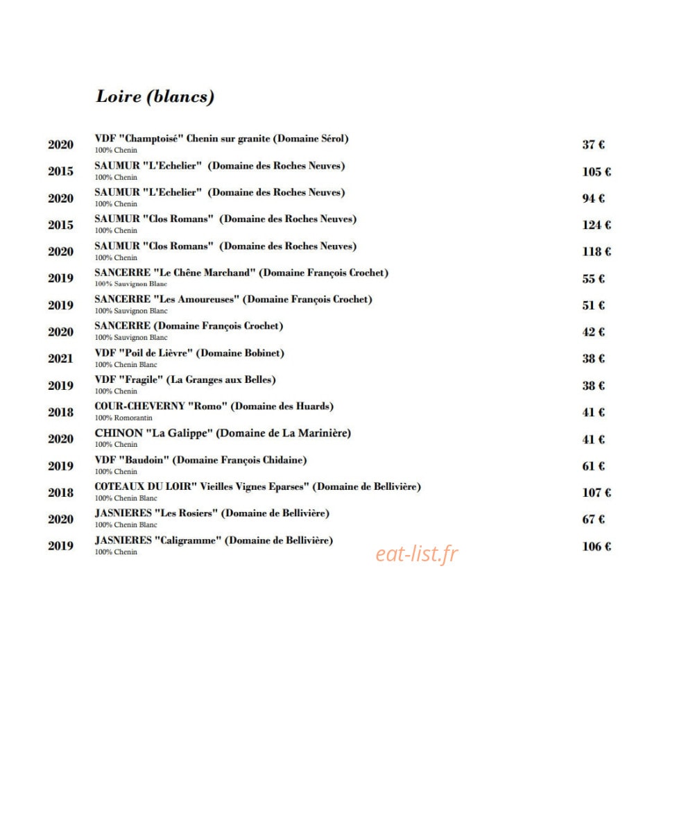 Grande Brasserie — carte page 5