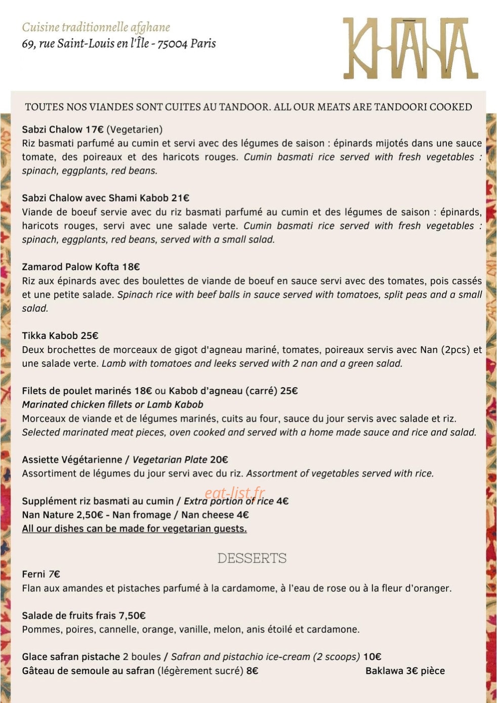 Khâna — carte page 2