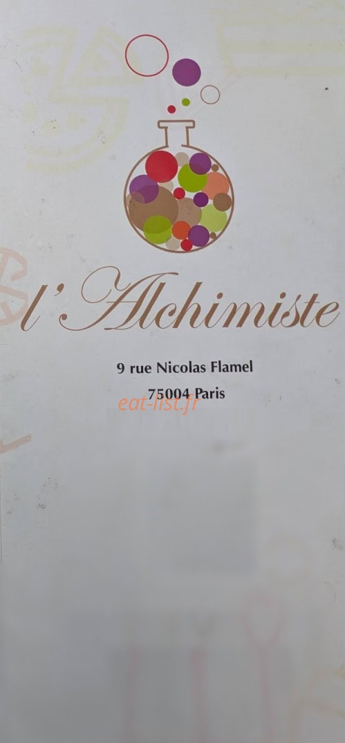 L’Alchimiste — carte page 1