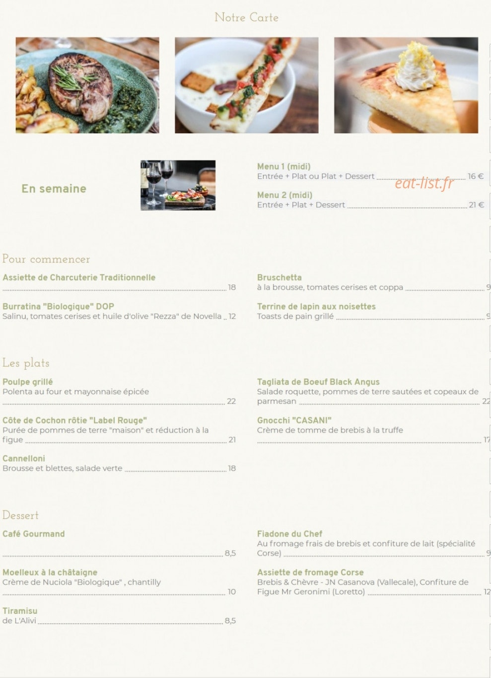 L'Alivi — carte page 1