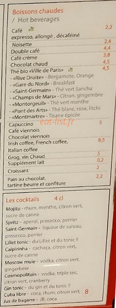 L'Elephant Du Nil — carte page 4