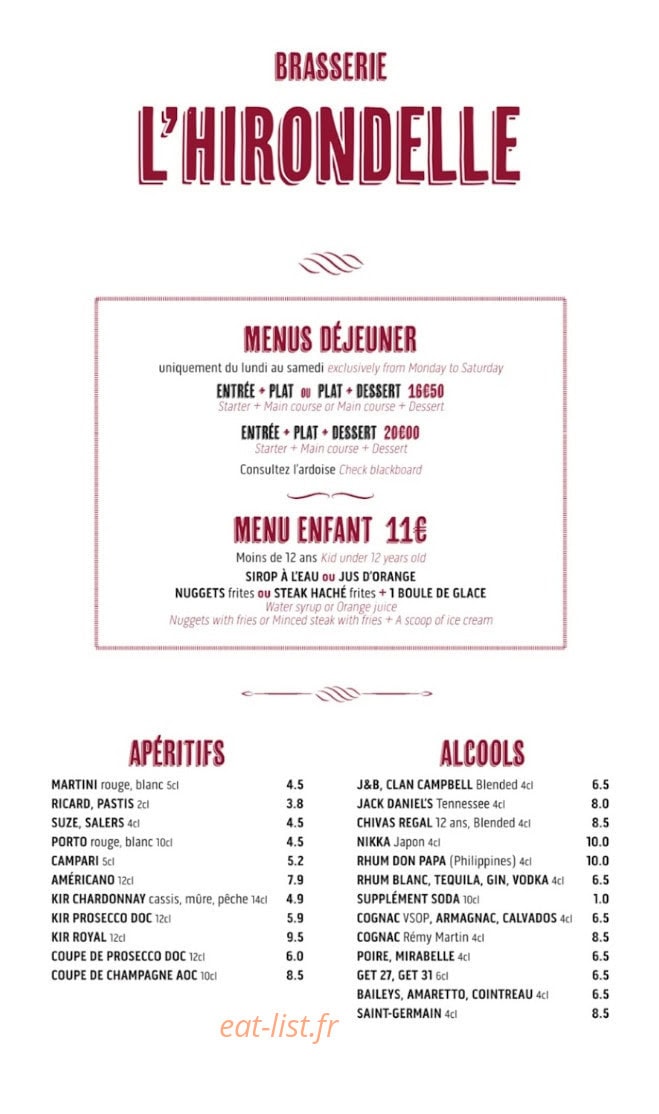 L'hirondelle — carte page 4