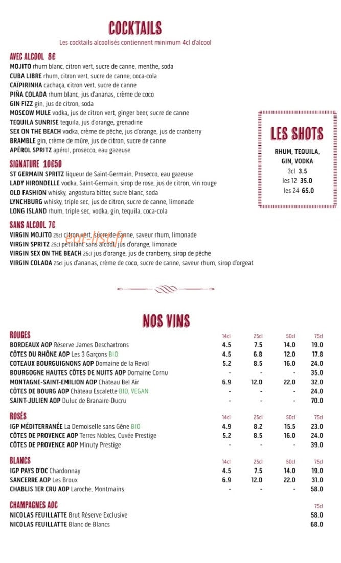 L'hirondelle — carte page 3