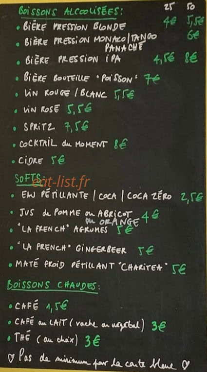 La Cantina des Arches — carte page 2