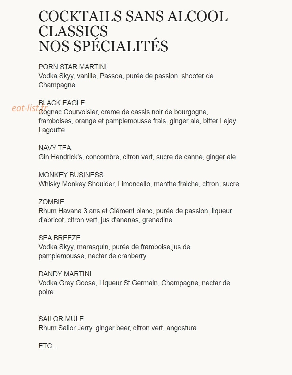 La favorite — carte page 4