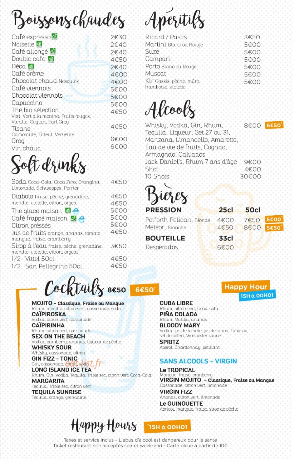La French Guinguette — carte page 3