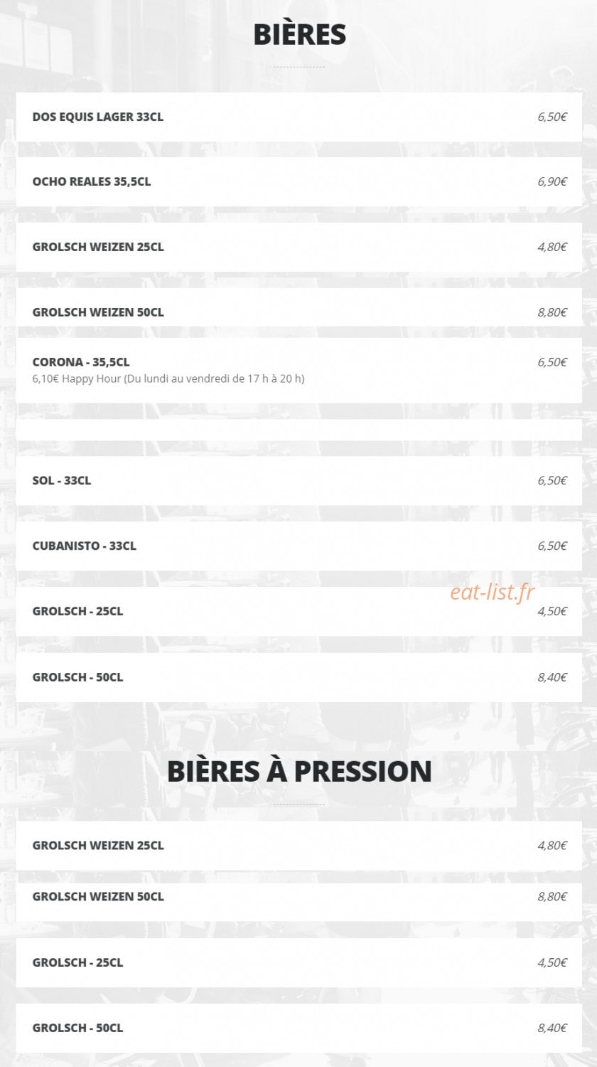 La Perla — carte page 17