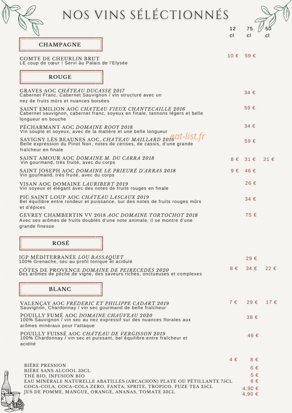Le Beef — carte page 4