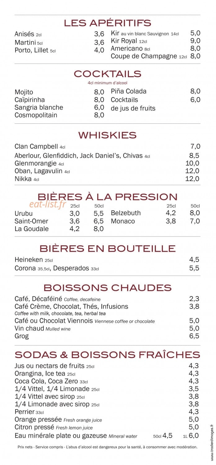 Le Brise Miche — carte page 5