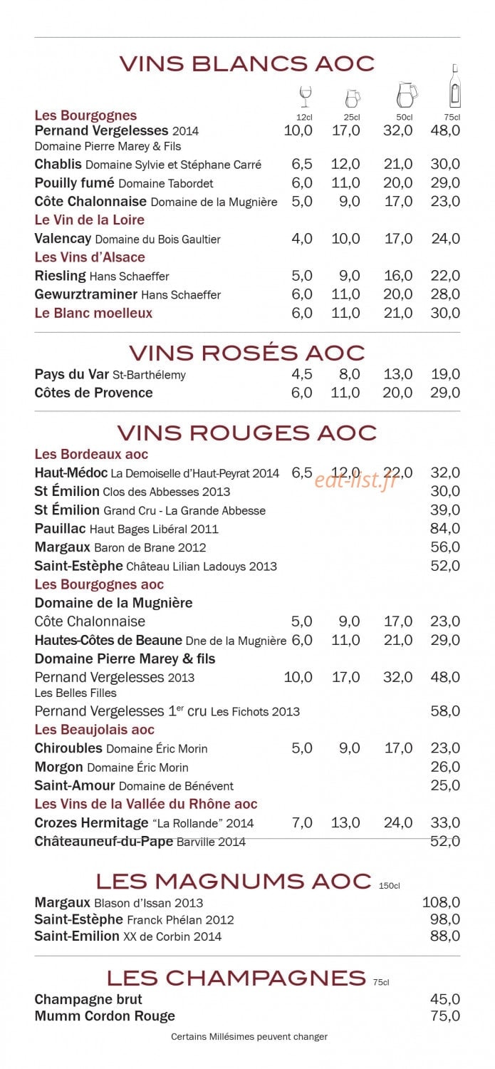 Le Brise Miche — carte page 6
