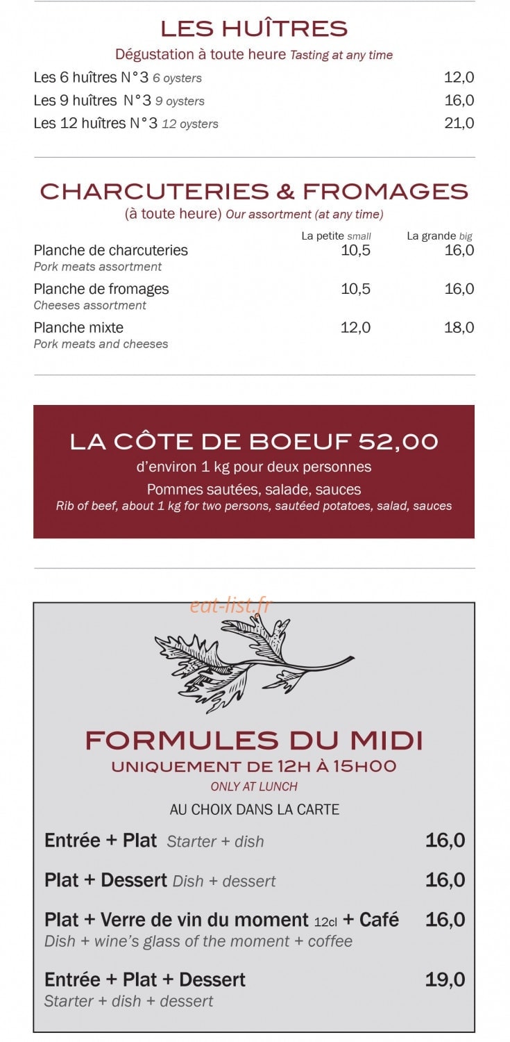 Le Brise Miche — carte page 2