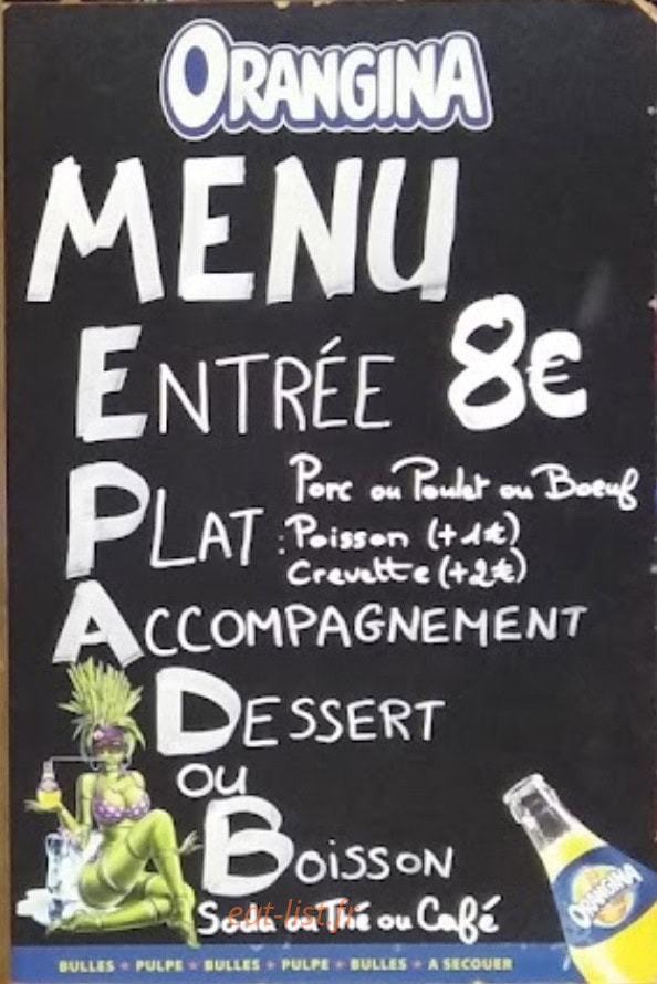 Le Chinois Gourmet — carte page 1