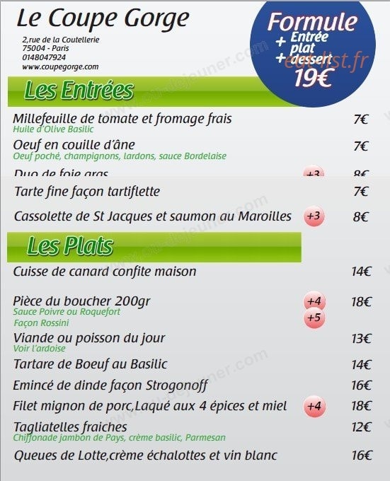 Le Coupe-Gorge — carte page 2