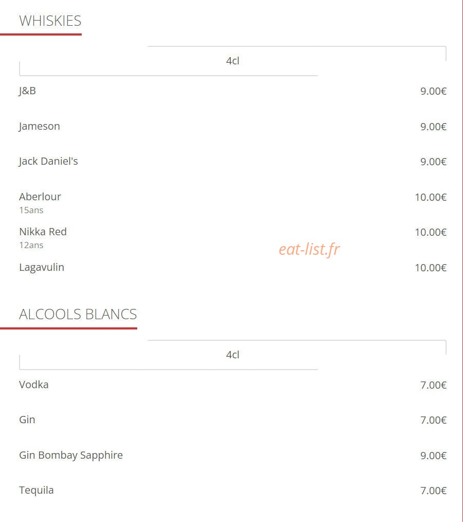 Le Grizzli café — carte page 12