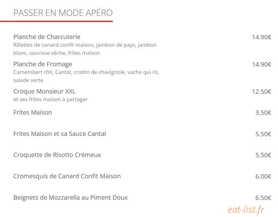 Le Grizzli café — carte page 7
