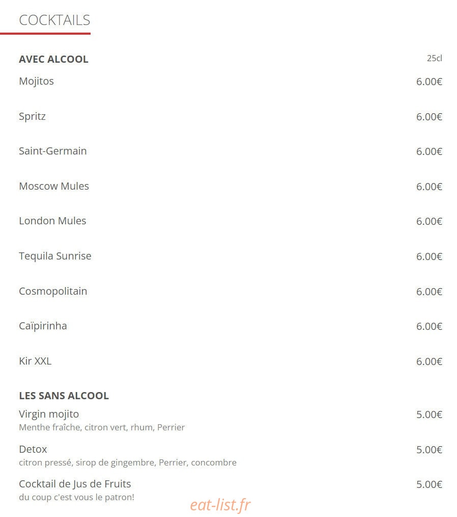Le Grizzli café — carte page 6