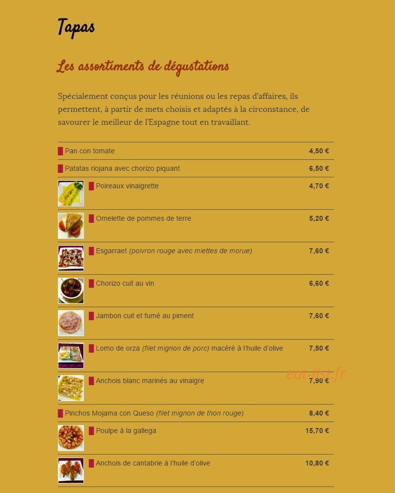 Le Jamoncito — carte page 3
