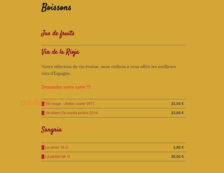 Le Jamoncito — carte page 4