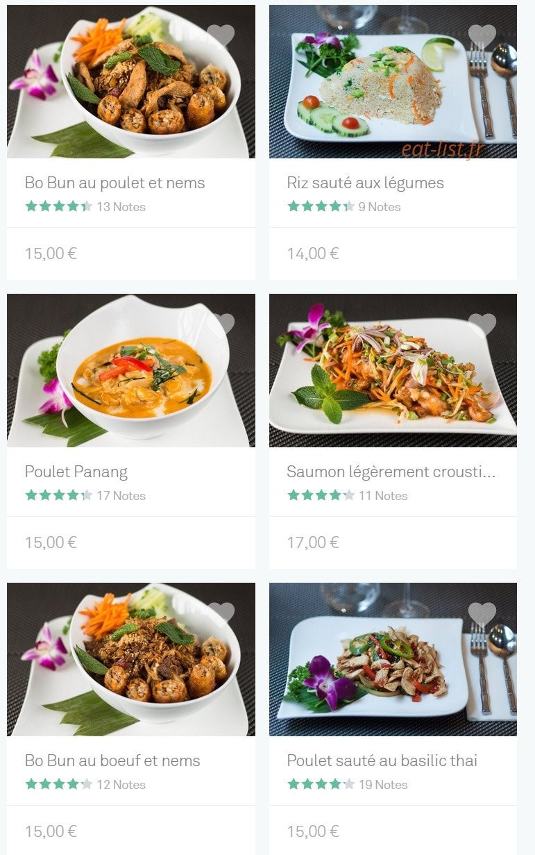 Le Khao Thaï — carte page 4