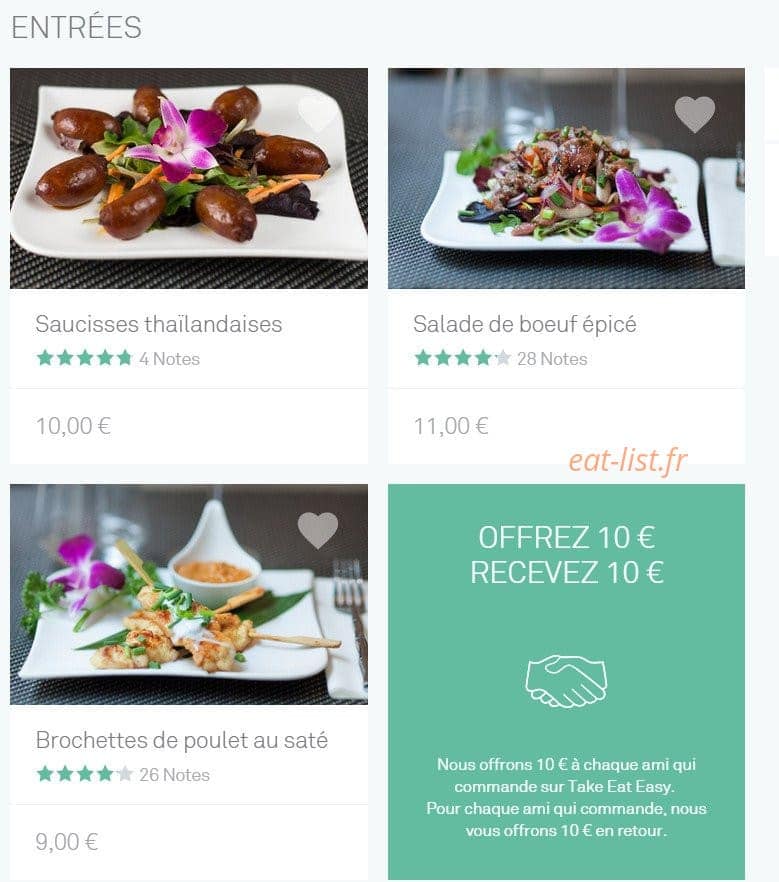 Le Khao Thaï — carte page 1