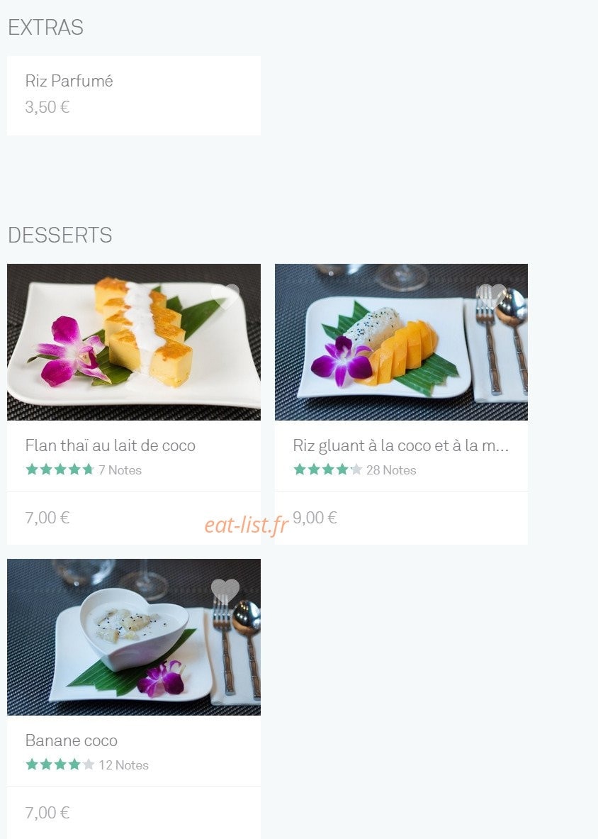 Le Khao Thaï — carte page 6