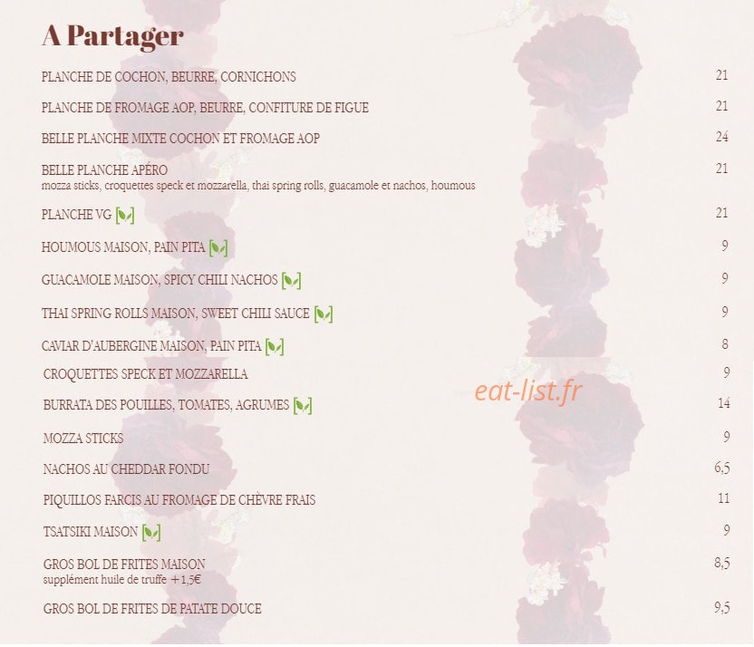 Le Paradis — carte page 1