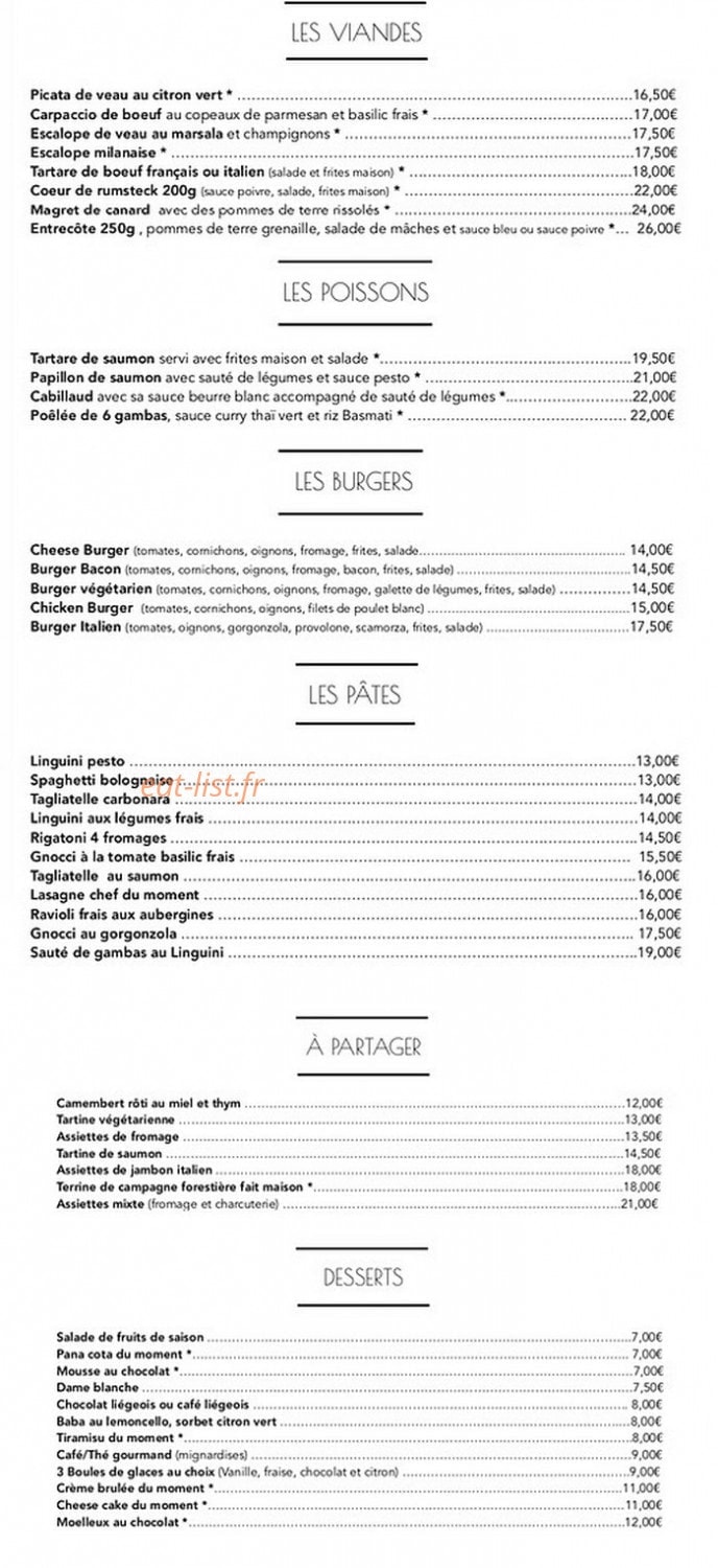 Le Paradiso — carte page 2