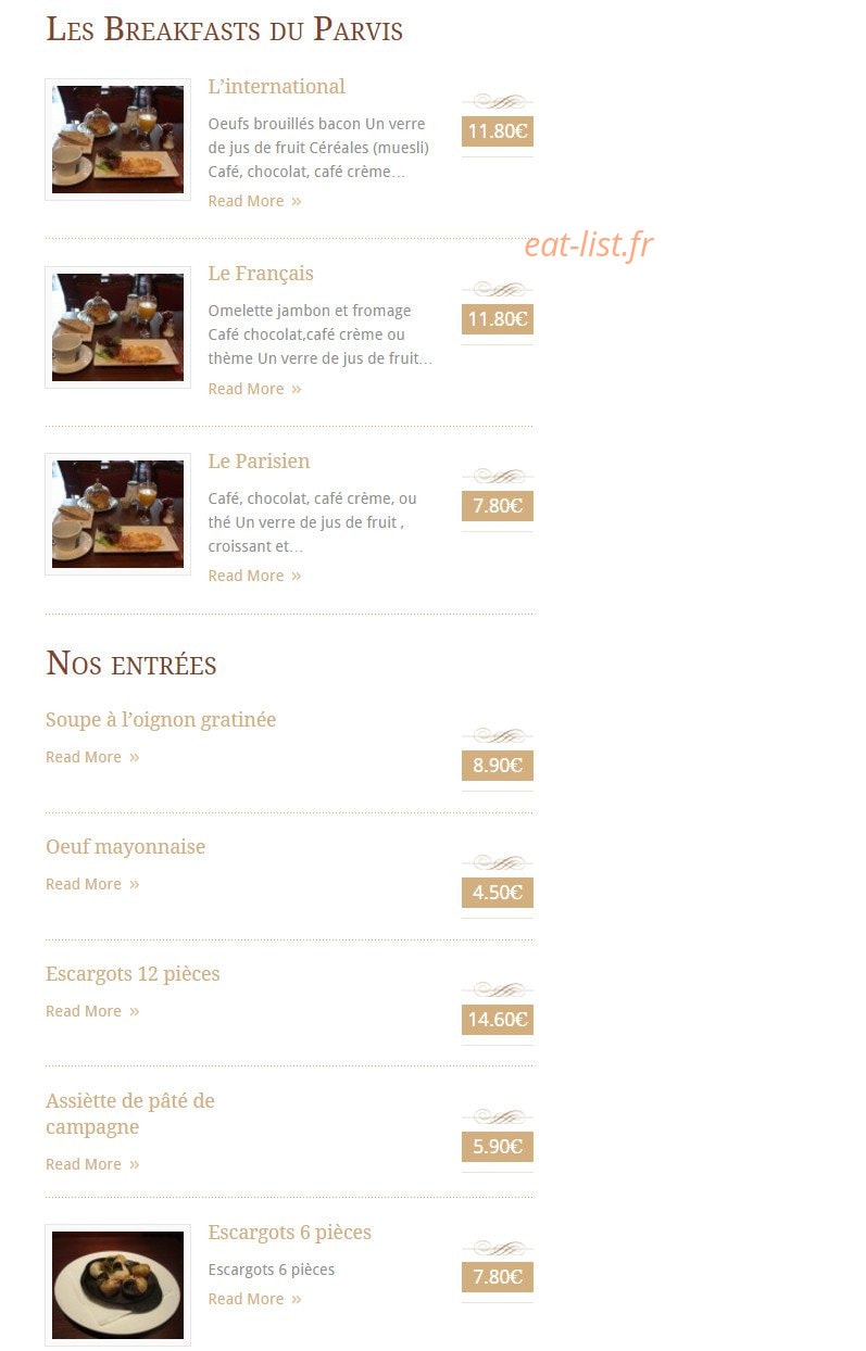 Le parvis — carte page 1