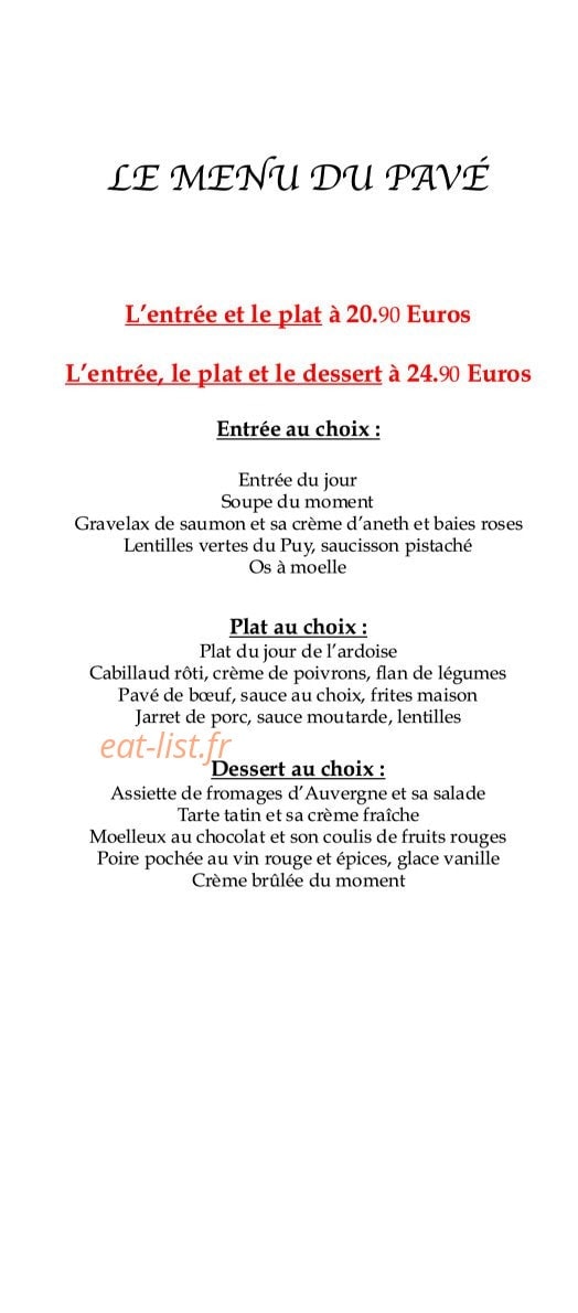 Le pavé — carte page 4