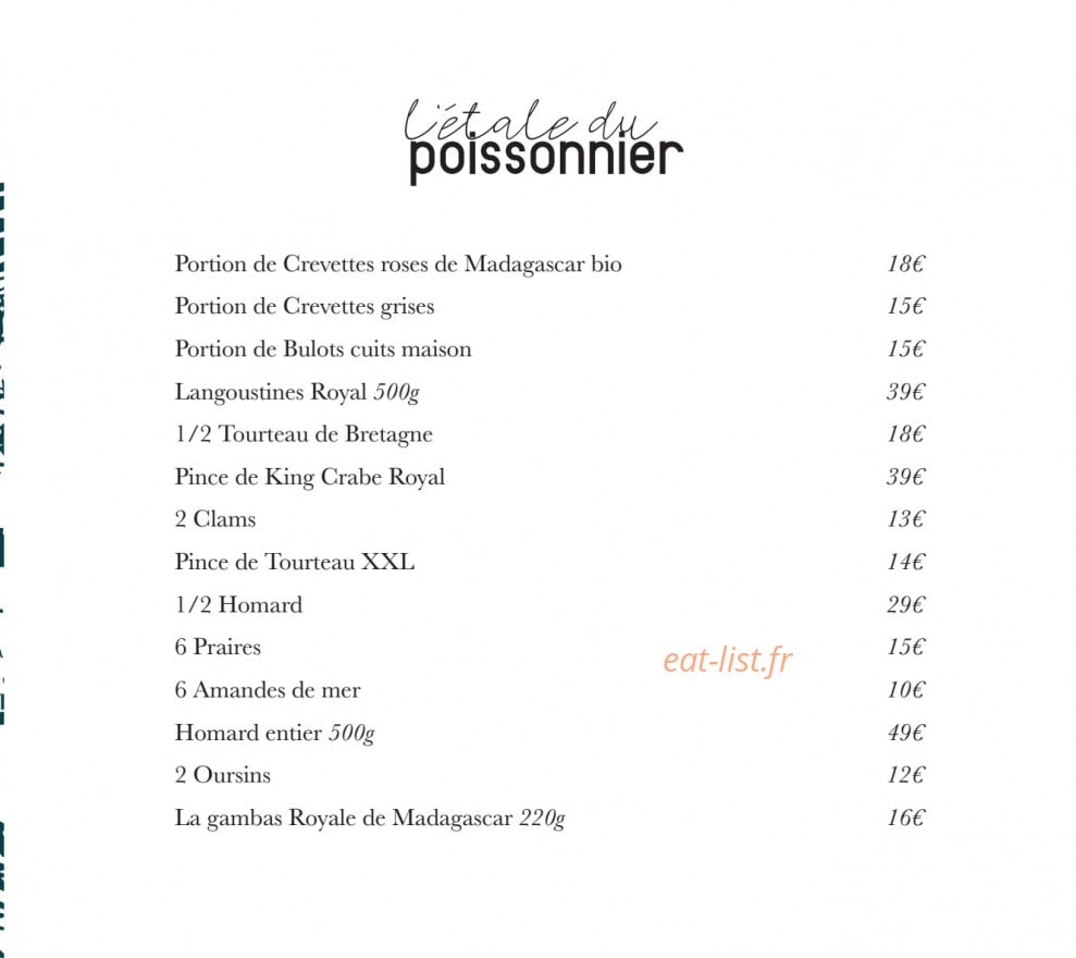 Le Seafood — carte page 4