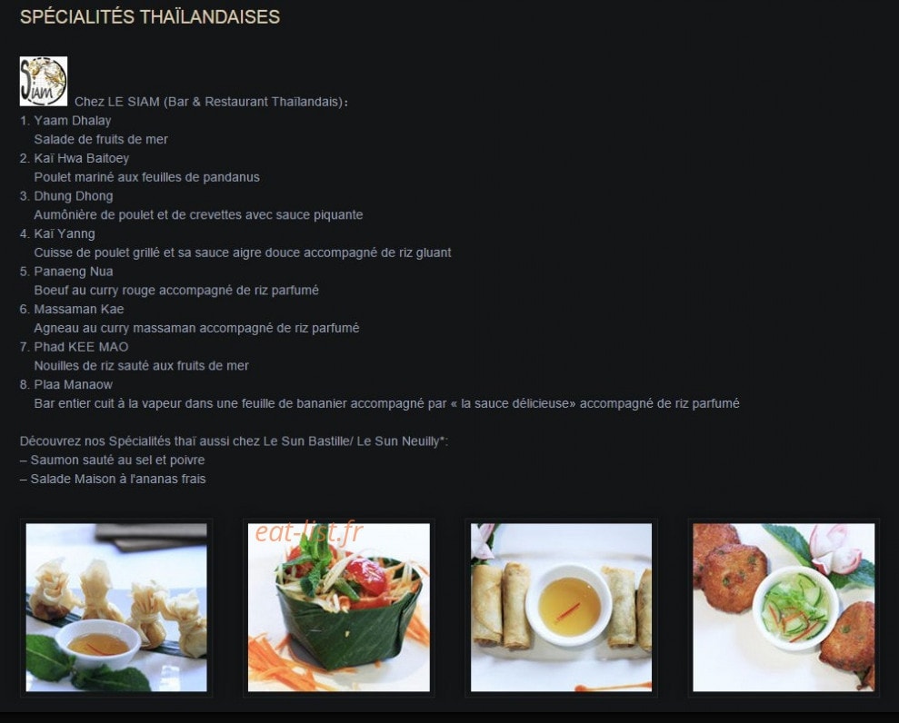 Le sun cafe — carte page 2