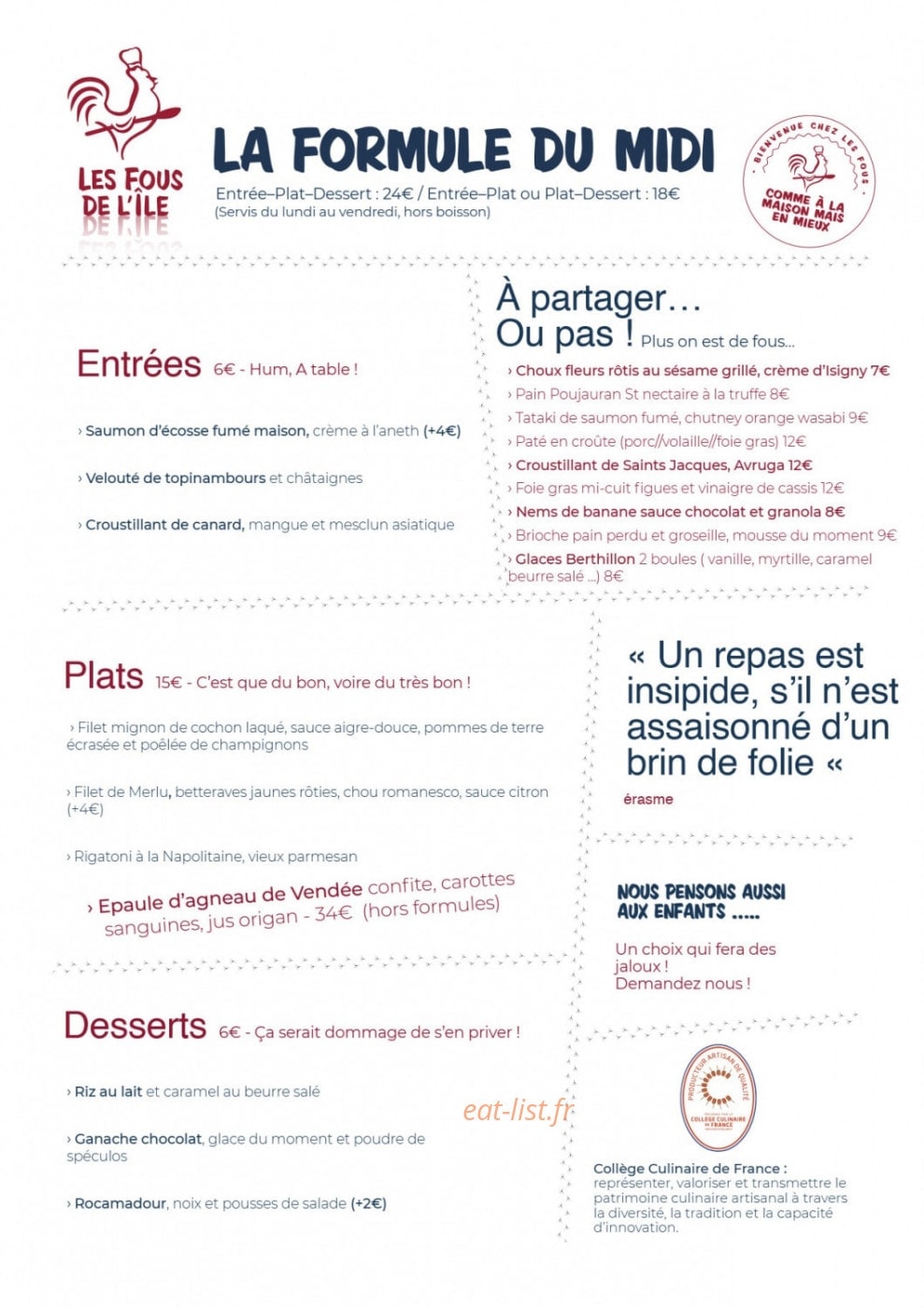 Les Fous de l'Ile — carte page 2