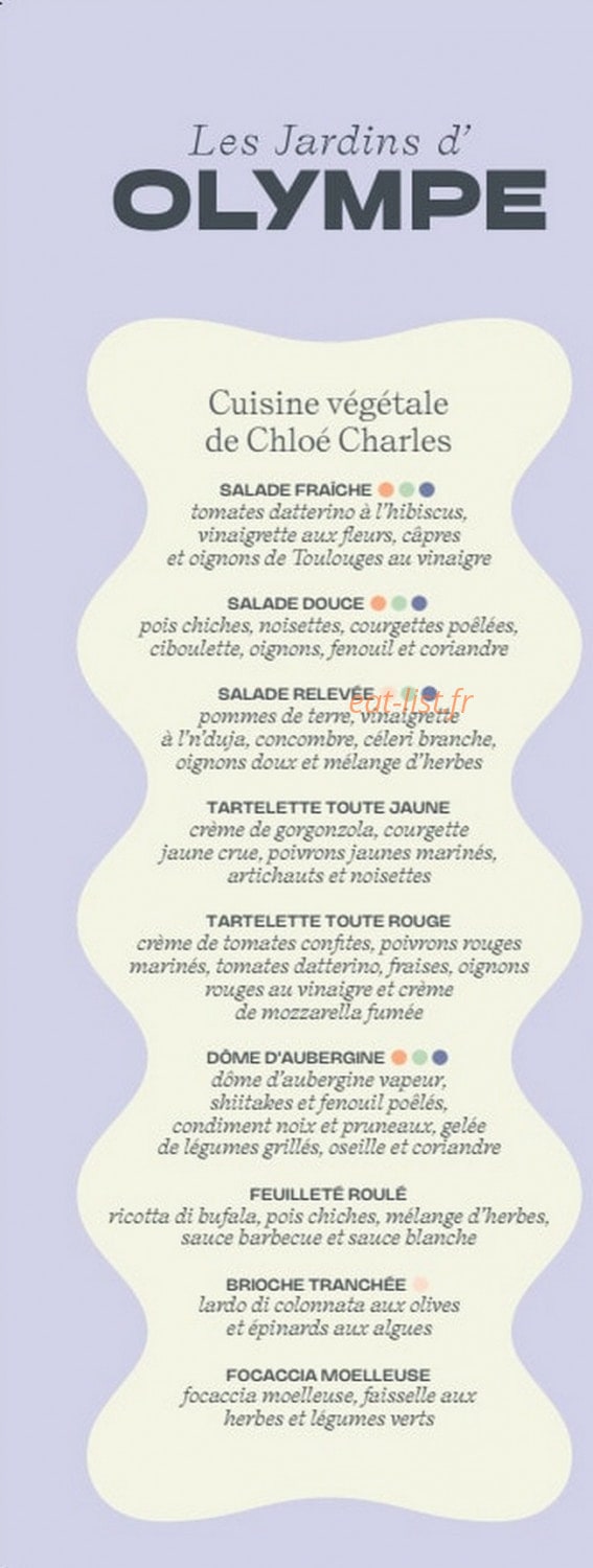 Les Jardins d'Olympe — carte page 1