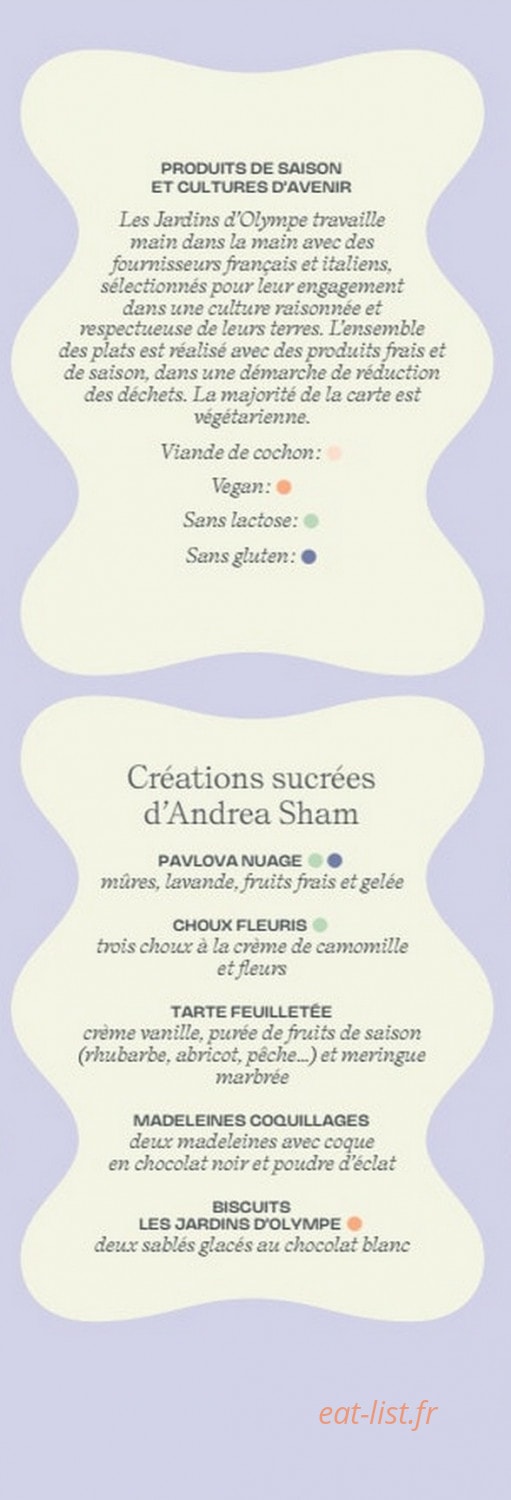 Les Jardins d'Olympe — carte page 2